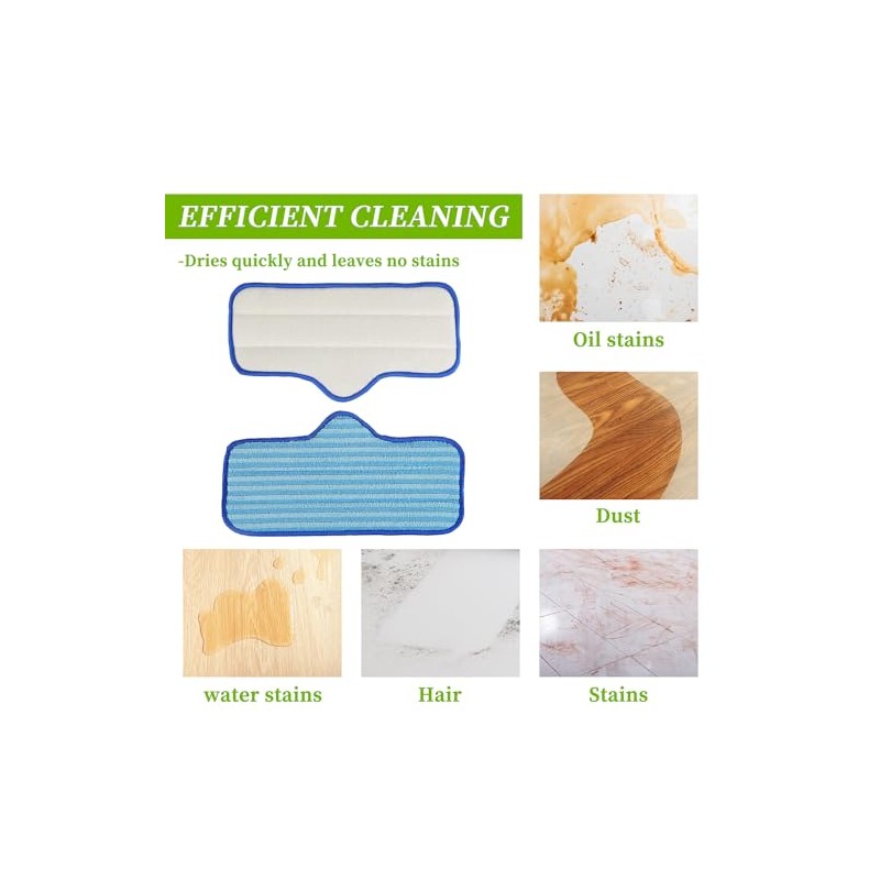 Reusable Microfiber Steam Mop Pads for Effective Cleaning