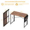 VECELO Folding Desk with Storage Bag 39 Inch Writing Desk
