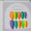 Rainbow Sugar Handmade Nail Tips - Coffin / 레인보우 슈가