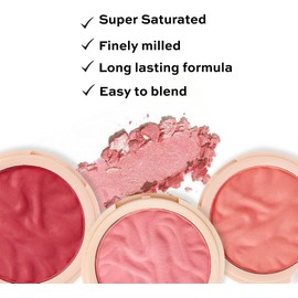 Makeup Revolution Blusher Reloaded, maquillaje de rubor en polvo, altamente pigmentado, uso durante todo el día, vegano y libre de crueldad, Rose Kiss, 0.23 onzas