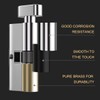 Bwintech 60mm(30T/30) Chrome Plated Euro Cylinder Lock,Door Barrel Lock,Thumbturn Knob