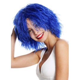 Wig Me Up MMSLW-K3070 Unisex Carnival Clown Wig / Shaggy, Straw-like and Voluminous / Yellow
