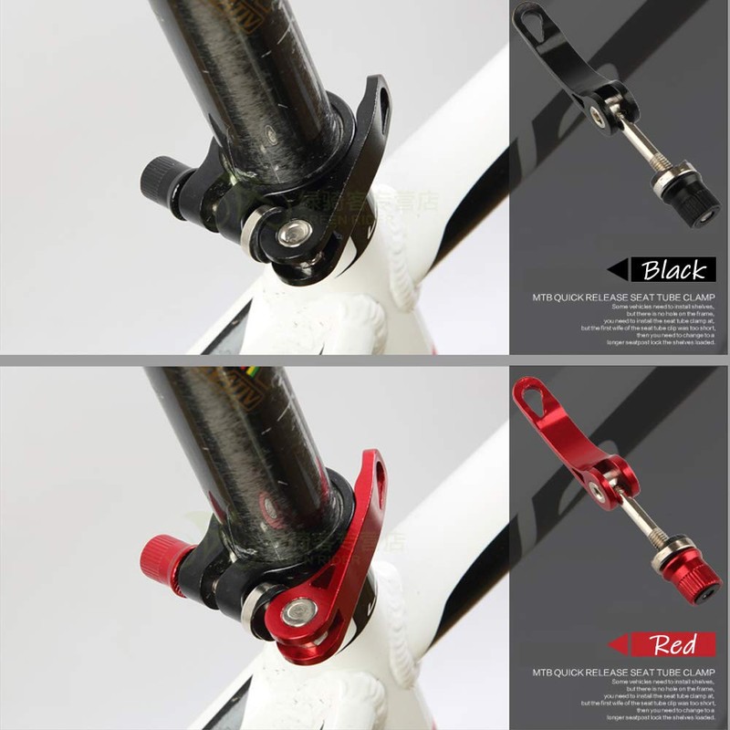 Bike Alloy Seat Post Quick Release Pin Bike Seat Clamp