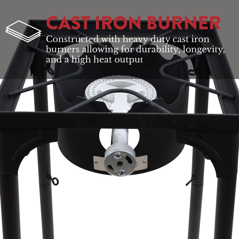GasOne Propane Single Burner Camp Stove with High Temp Paint