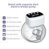 Wearable Electric Breast Pump, Hands Free, 40db with 12 Massage,