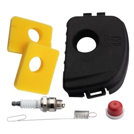 FanPaYY Air Filter Cover with Air Filter for Briggs and Stratton 300e 500e 550e with Foam Air Filter Spark Plug Primer Bulb 595660 590581 799579 799579 5434 4248