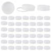 OLYCRAFT Pack of 50 Plastic Bottle Caps White Screw Caps