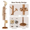 Solid Wood Coat Rack Freestanding Coat Tree with 10 Hooks,