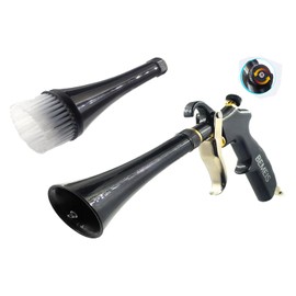 bemeisAir Blow Gun with Brass Adjustable Air Flow Nozzle,Cleaning Gun Quickly Blasts Dirt and Dust from Surface Works with Air Compressor(Cleaning Gun)