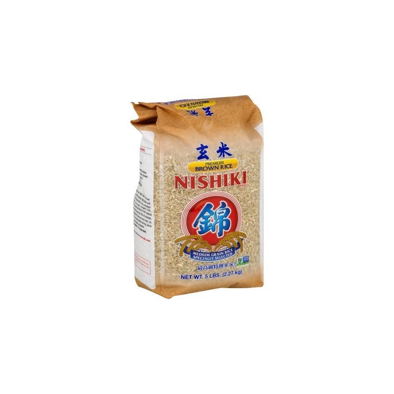 NISHIKI Premium Brown Rice, 5-Pound (2 Bags of 5 Lb)
