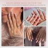 Celebritips Uñas Postizas Decorativas | Esmalte Francés Clásico, Uñas Cortas