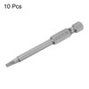 sourcing map 10Pcs SQ2.74 Square Head Screwdriver Bits 1/4 Inch