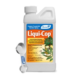 Monterey Copper Fungicide Garden Spray Bundled with Measuring Spoon - Controls Diseases on Citrus, Fruits, Nuts, Vegetables & Ornamentals, Preventative Disease Protection - 1 Pint