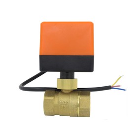 AC 220v 3 Wires- Two Port Motorized Valve Normally Open 2 Way motorised Valve 1/2 3/4 1 1-1/4 1-1/2 2 inch Ball Valve (3/4 inch)