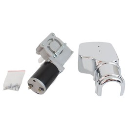 Mytee Products 600W 50:1 Tarp Motor for Dump Truck Tarp Systems with Chrome Cover - Dump Truck Tarp Motor w/ 5-Hole Mounting Pattern (1 Year Warranty)