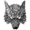 Cupimatch Steampunk 3D Werewolf Mask: Half-Face Animal Masquerade Mask for