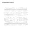 sourcing map Felt Board Letters, 510 Characters White 3/4" Letters