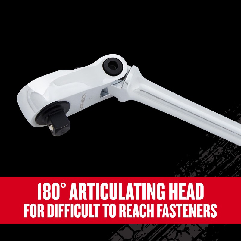 CRAFTSMAN V-SERIES Ratchet, 3/8 Inch Drive, 96-Tooth, Flexible Head XL