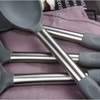Silicone Kitchen Cooking Utensils Set with Stainless Steel Handle, Spatula
