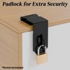 KIMIWISE 5 Inch Door Hasp Latch, 90° Right Angle Heavy