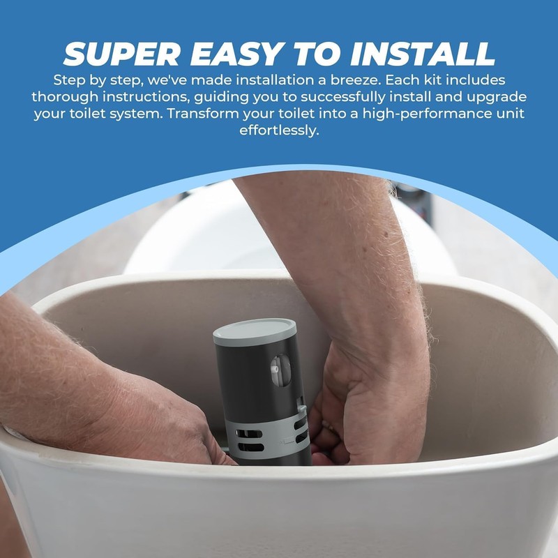 High Performance Universal Toilet Fill Valve Replacement Kit - Quiet