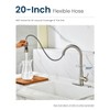 APPASO Touchless Kitchen Faucet with Soap Dispenser Brushed Nickel, Side