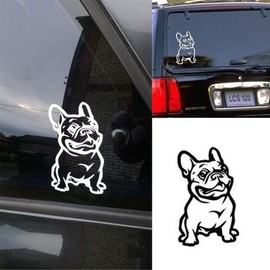 BESPORTBLE Vinyl Air Freshener Car French Bulldog Bulldog Reflective Car Decal Black Bulldog Vehicle Sticker Reflective Bulldog Auto Sticker Bulldog Reflective Vinyl Decal Black Reflective Car Sticker