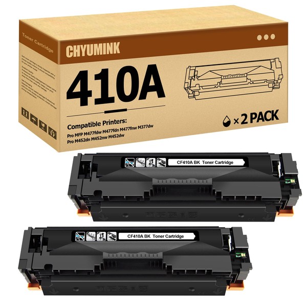 ChYuminK ChYuminK Replacement CF410A 410A Black Compatible Toner Cartridges for