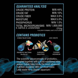 Cobalt Aquatics Brine Shrimp Flake 16 oz., White/Black