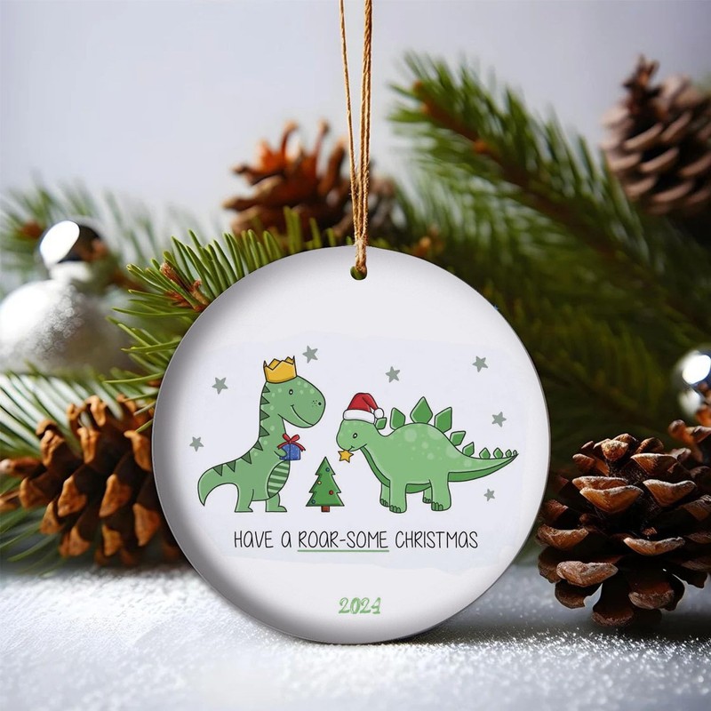 Have a Roar-Some Christmas - 2024 Funny Christmas Keepsake Gift,