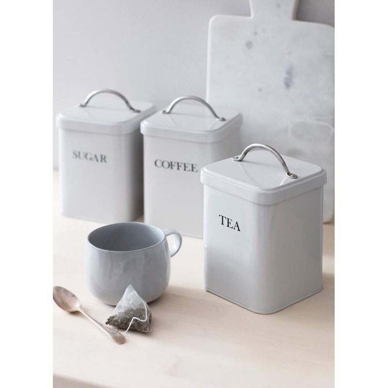 Garden Trading Original Sugar Canister Crafted in Powder Coated Steel