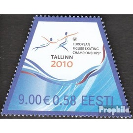 Estonia 653 (complete.issue.) unmounted mint/never hinged ** MNH 2010 Figure Skating (Stamps for collectors) Winter sports (skiing/ice hockey/bobsleigh ...)