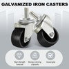 Landhoow 4 Pcs Floor Jack Casters for 3 Ton Floor