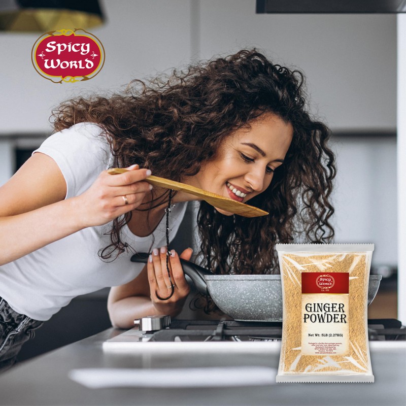 Spicy World Ginger Powder 5 Pound Bulk Bag - Ground