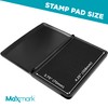 MaxMark Large Black Stamp Pad - 2-3/4" by 4-1/4" -