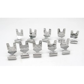 POP Clips, Price Display, Store, Stand, Metal, Stainless Steel Pop, Clip, Strong Pop, Stand, Metal, Set of 10 (Silver)