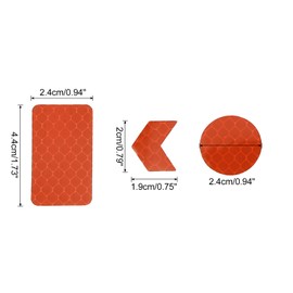 X AUTOHAUX 24pcs Orange Reflective Stickers Tape Waterproof Decals for Car Bike