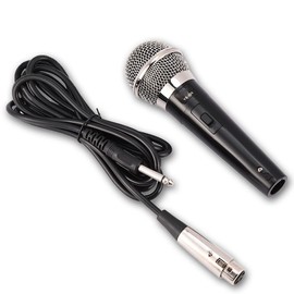 Dynamic Cardioid Home Karaoke Microphone, Audio Cable Metal Handheld Wired Mic,Professional Dynamic Vocal Microphone for Singing/PA Speaker/Amp/Mixer/Karaoke Machine &