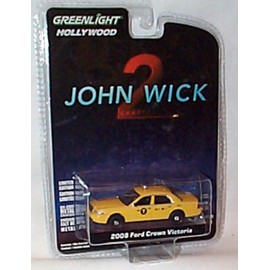 Greenlight Collectables John Wick Chapter 2 2008 F0RD Crown Victoria Taxi vehicle 1:64 scale limited edition diecast model