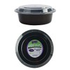 Premium Deep Round Black Containers - 9" (Pack of 3)