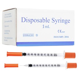 U100 1cc Syringe 30G 1/2 Inch 100 PCS,Independent Packing