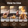 MAQIHAN 15PCS Quick Ignite Fire Starter - Fire Starter Rolls