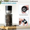 AOZITA 14 Pcs Glass Spice Jars with Black lids -
