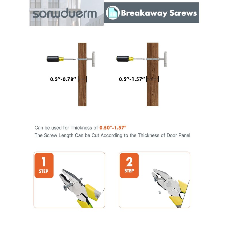 SORWDUERM 10 Pack Brushed Nickel Knurled Cabinet Knobs 2 inch(50mm)
