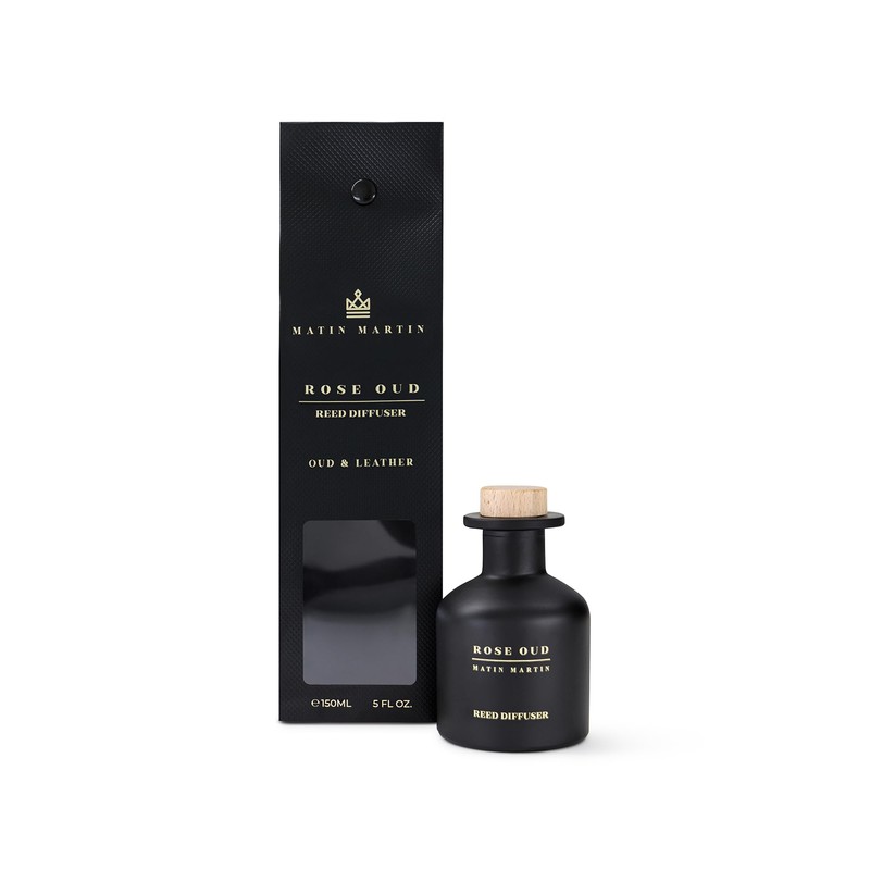 Matin Martin Rose Oud Reed Diffuser - Aromatherapy Diffuser for