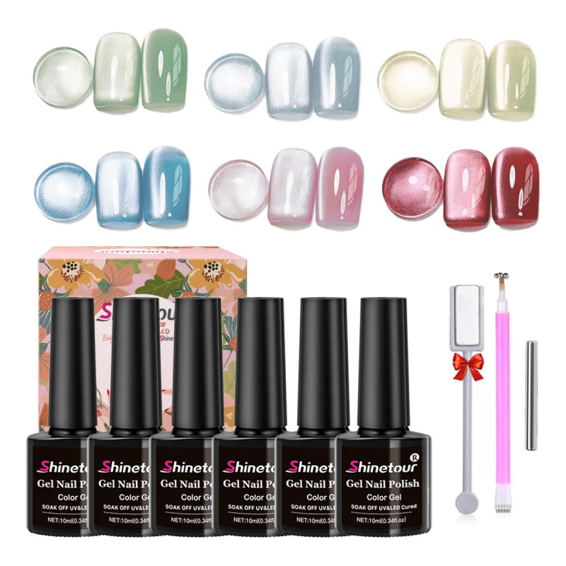Luz Luna Vaso Batido Terciopelo Esmalte Ojo Gato Gel Ojo