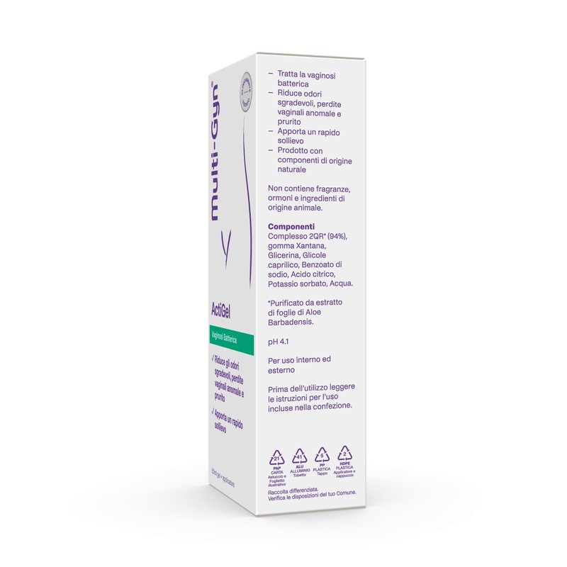 Multi-gyn ActiGel, Aiuta a ridurre i sintomi della vaginosi batterica