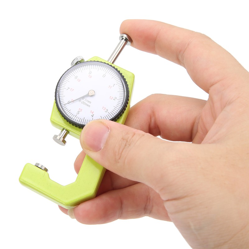 Thickness Gauge 0.1mm High Accuracy 0 to 20mm Range Round