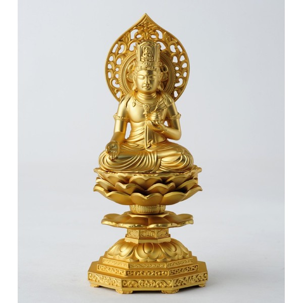 Buddha Statue Kokuzo Bodhisattva, 5.9 inches (15 cm) (gold plated/24 gold), Buddha Master: Hideun Makita Original Model (born in the year of the Ox Tora) Zodiac Protection Honzon Zodiac Zodiac Takaoka