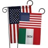 US Alamo Garden Flags Pack Americana Historic July Memorial Veteran